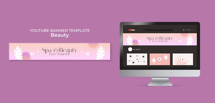 PSD plantilla de diseño de belleza de diseño plano