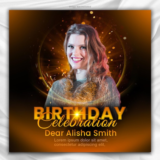 plantilla de diseño de cartel de celebración de cumpleaños
