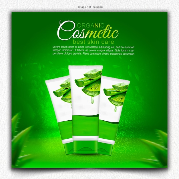 plantilla de diseño de carteles de venta de productos cosméticos