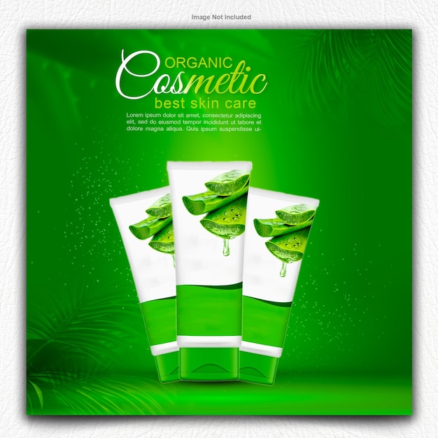 plantilla de diseño de carteles de venta de productos cosméticos