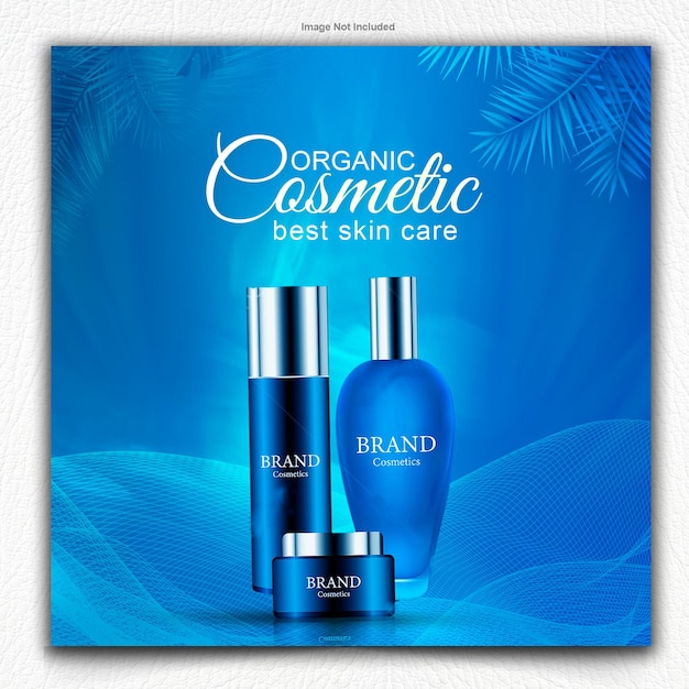 plantilla de diseño de carteles de venta de productos cosméticos