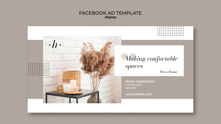 PSD plantilla de diseño de casa de facebook