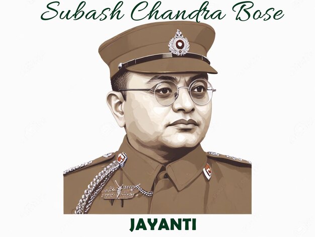 plantilla de diseño de concepto de Netaji subhash chandra bose jayanti