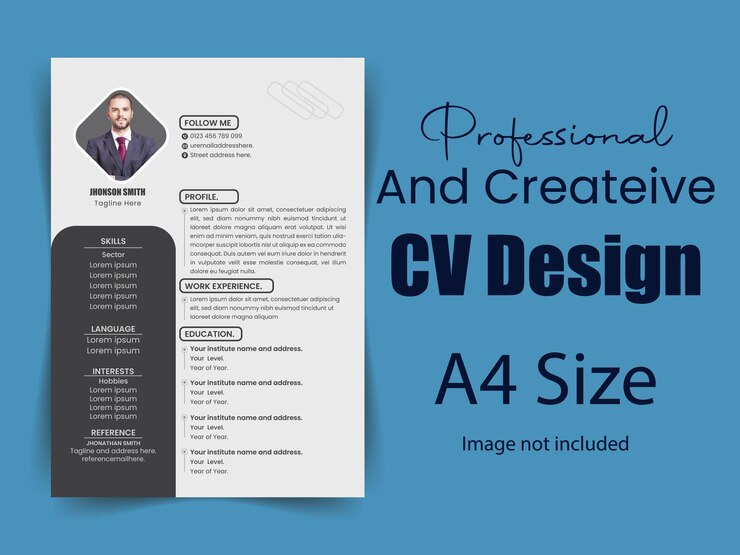 plantilla de diseño de currículum profesional