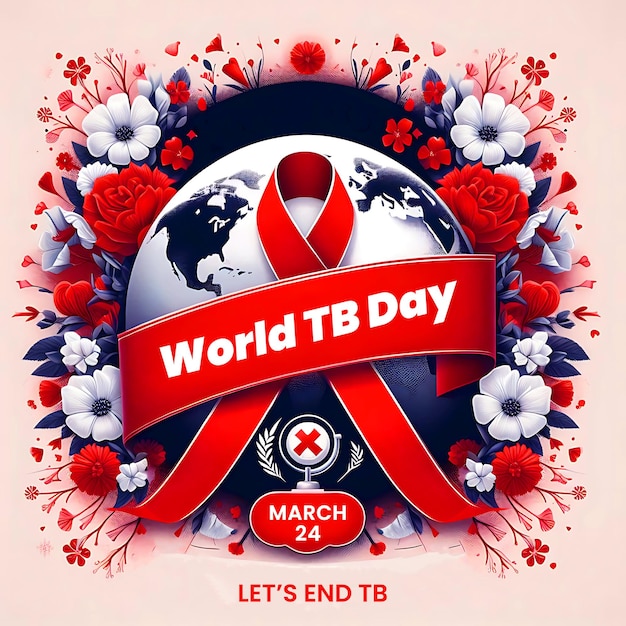 PSD plantilla de diseño del día mundial de la tuberculosis 24 de marzo