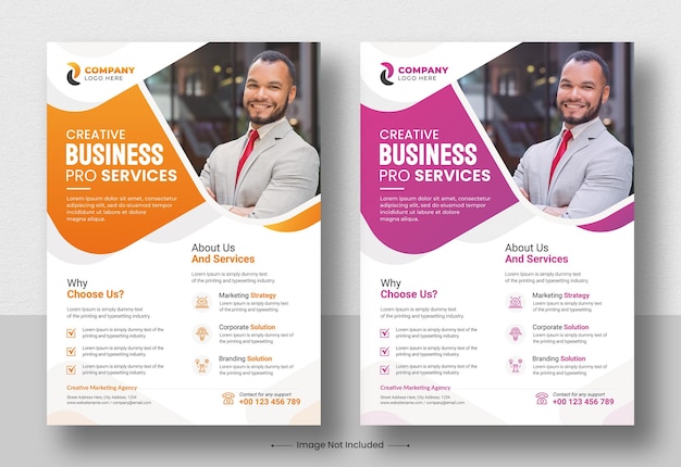 PSD plantilla de diseño de folleto de volante de negocios corporativos de agencia de marketing digital