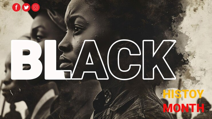 Plantilla de diseño gratuita del Mes de la Historia Negra para PSD