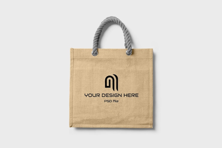 PSD plantilla de diseño de maqueta de bolsa