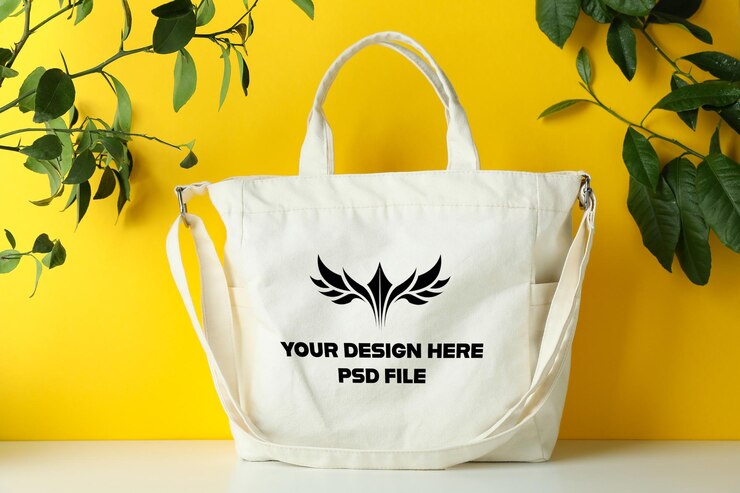 PSD plantilla de diseño de maqueta de bolsa