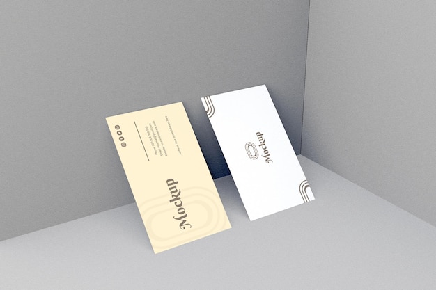 Plantilla de diseño de maqueta de tarjeta de presentación mínima para su marca