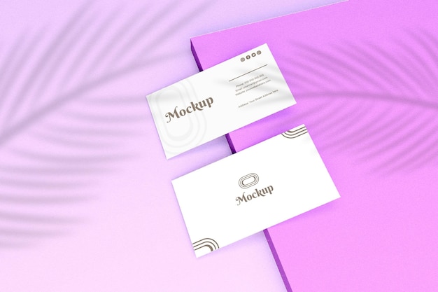 Plantilla de diseño de maqueta de tarjeta de presentación mínima para su marca