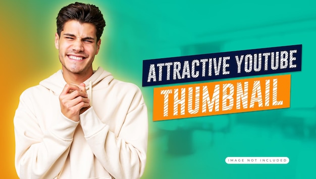 plantilla de diseño de miniatura o banner de youtube