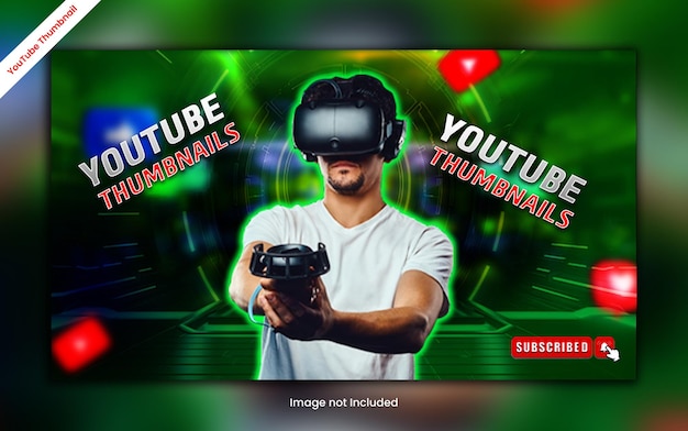 plantilla de diseño de miniatura de youtube