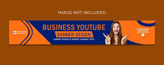 plantilla de diseño de portada de banner profesional de youtube