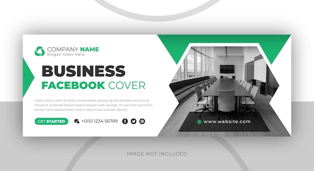 Plantilla de diseño de portada de Facebook y banner web para agencia de marketing digital de negocios corporativos