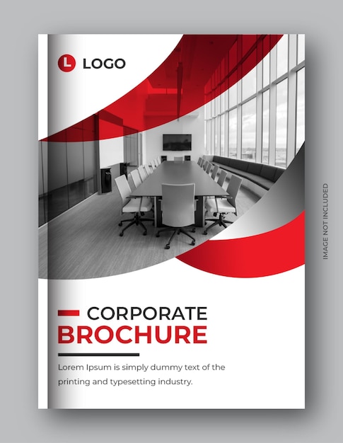 Plantilla de diseño de portada de libro de folleto de negocios corporativos