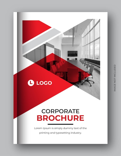 PSD plantilla de diseño de portada de libro de folleto de negocios corporativos