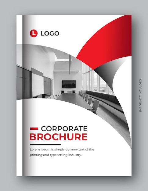 Plantilla de diseño de portada de libro de folleto de negocios corporativos