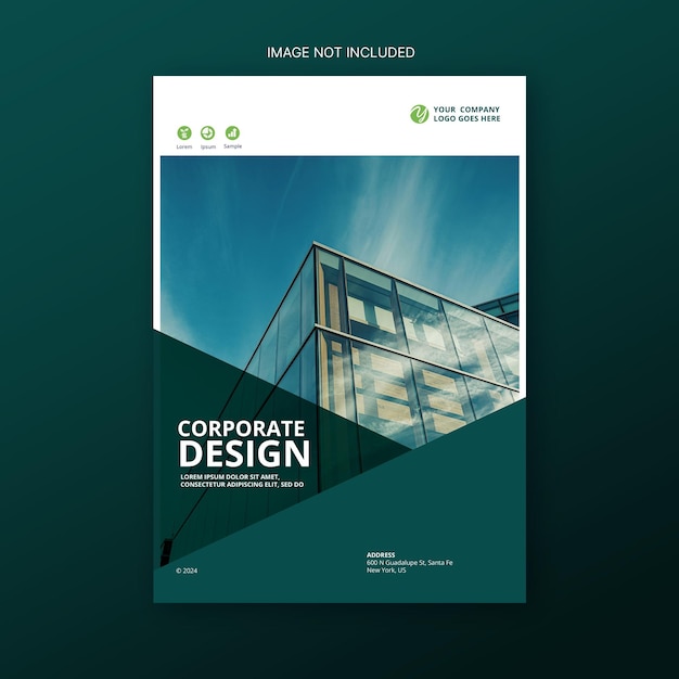 plantilla de diseño de portada de libro premium corporativa