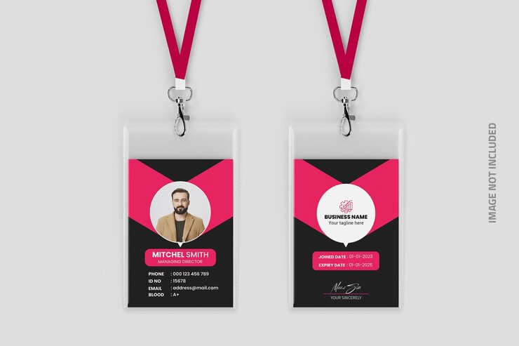 Plantilla de diseño de tarjeta de identificación corporativa