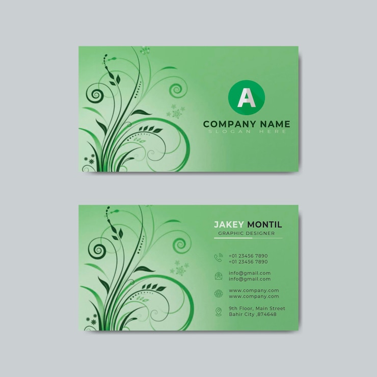 PSD plantilla de diseño de tarjeta de visita