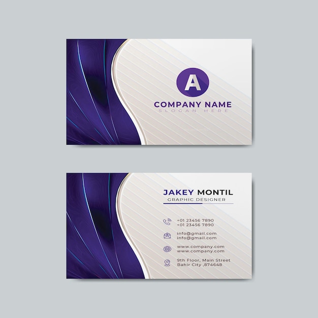 plantilla de diseño de tarjeta de visita