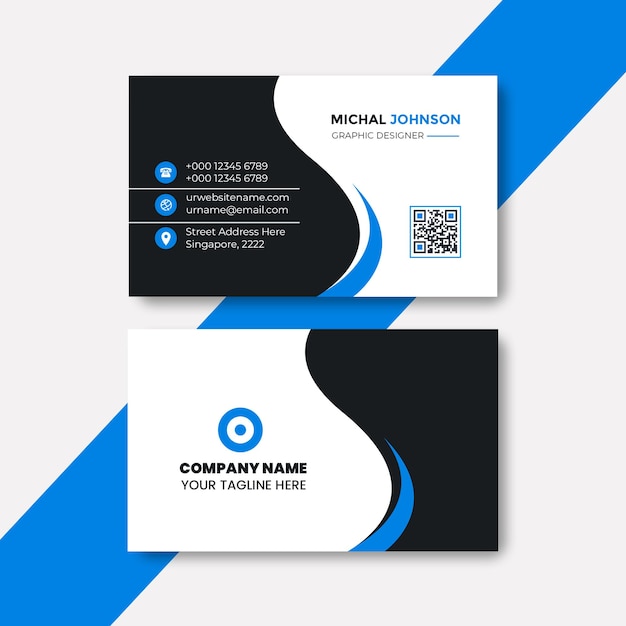 plantilla de diseño de tarjetas de visita creativas profesionales