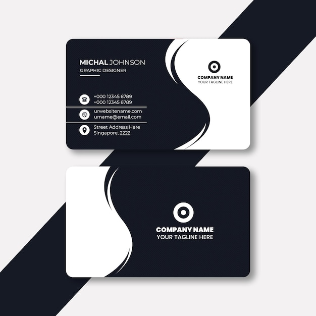 plantilla de diseño de tarjetas de visita creativas profesionales