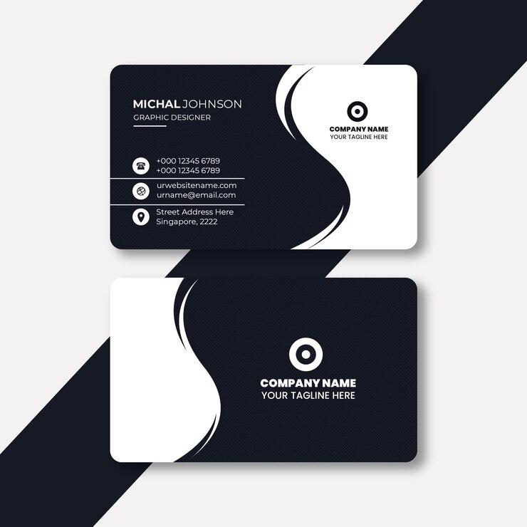 PSD plantilla de diseño de tarjetas de visita creativas profesionales