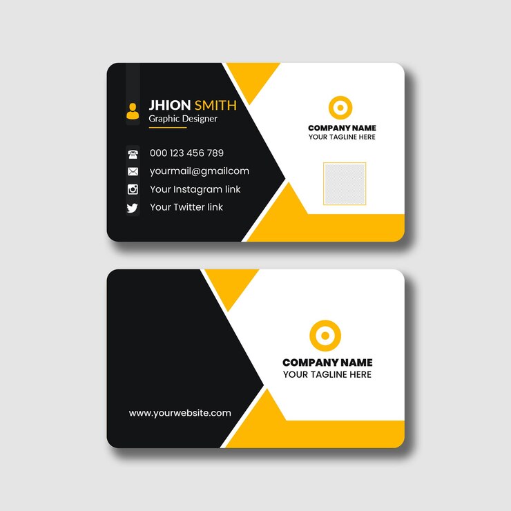 PSD plantilla de diseño de tarjetas de visita creativas profesionales