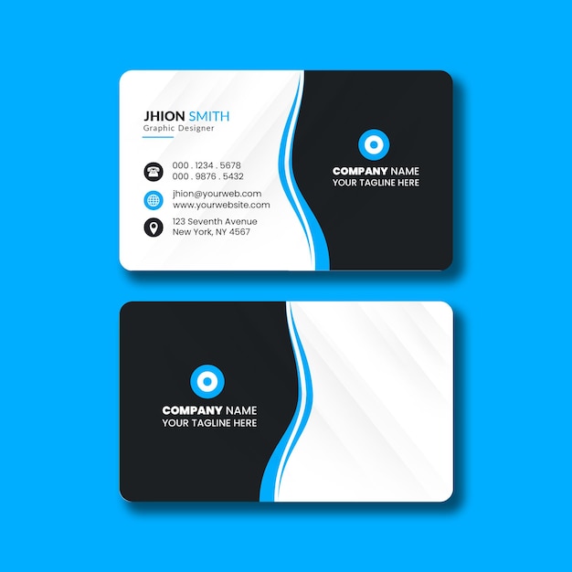 plantilla de diseño de tarjetas de visita creativas profesionales