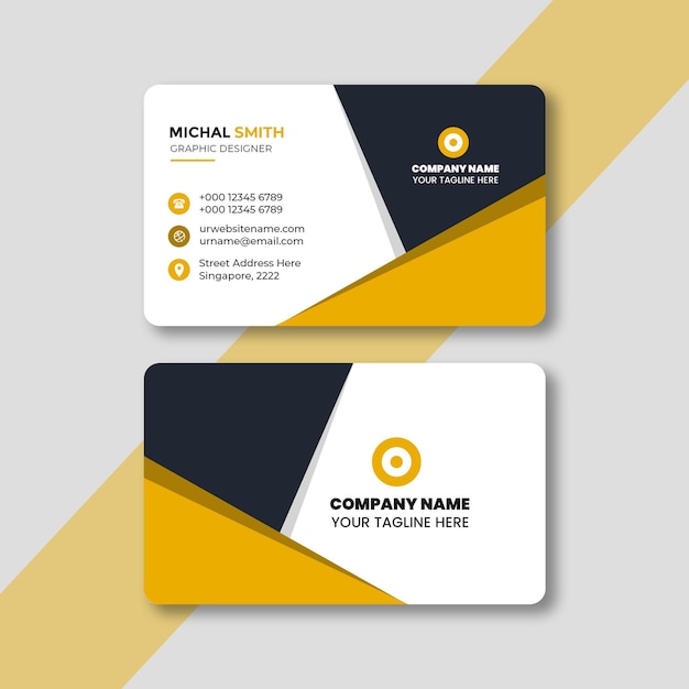 plantilla de diseño de tarjetas de visita creativas profesionales