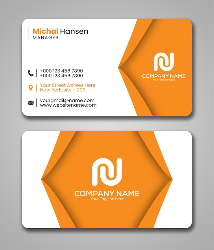 PSD plantilla de diseño de tarjetas de visita limpia y creativa archivo psd