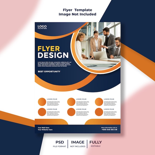 Plantilla de diseño de volante corporativo