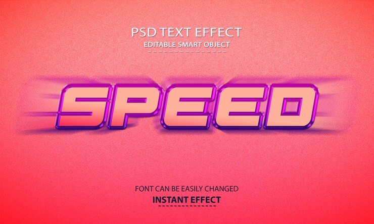 plantilla editable de efecto de texto psd