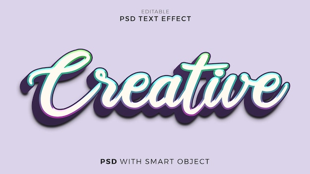 PSD plantilla editable de estilo de fuente de efecto de texto creativo