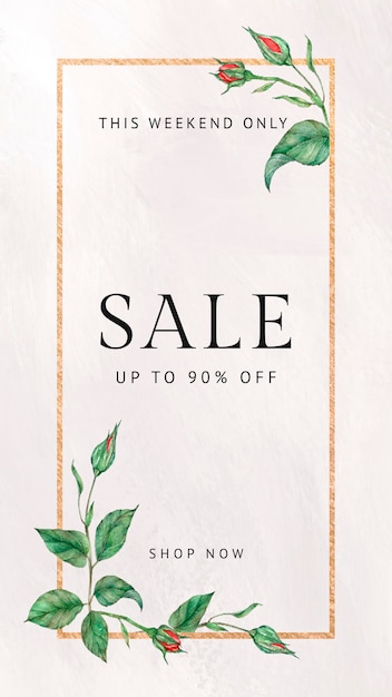 Plantilla editable de rosa roja psd con venta de hasta 90% de descuento en texto