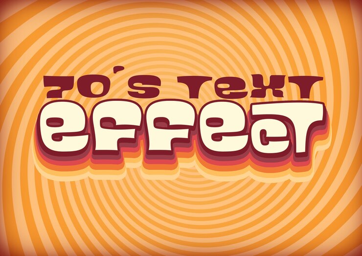 PSD plantilla de efecto de texto funky