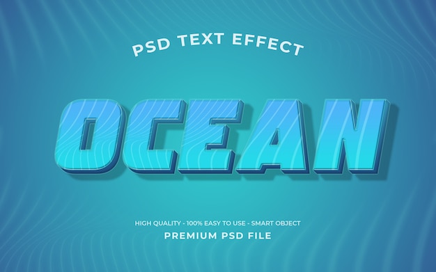 PSD plantilla de efecto de texto retro