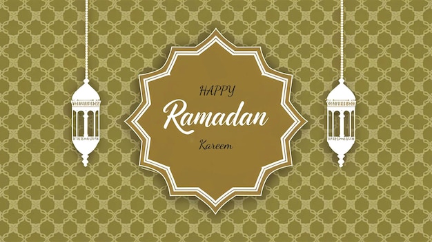 plantilla de estandarte de Ramadán Kareem y Eid Mubarak