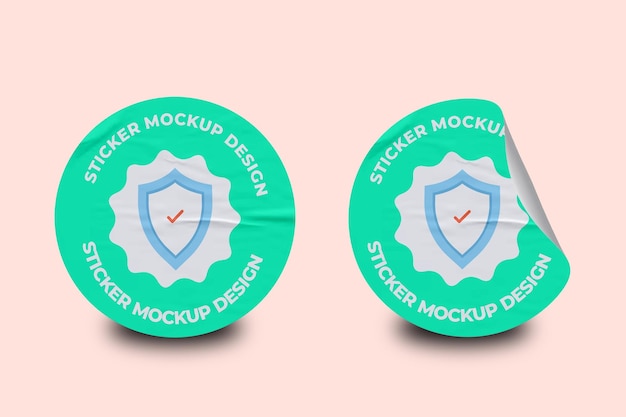 plantilla de etiqueta PSD de diseño de maquillaje de pegatina promocional