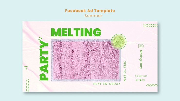 PSD plantilla de facebook de celebración de verano