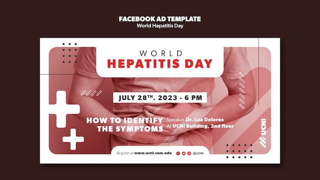 Plantilla de facebook del día mundial de la hepatitis