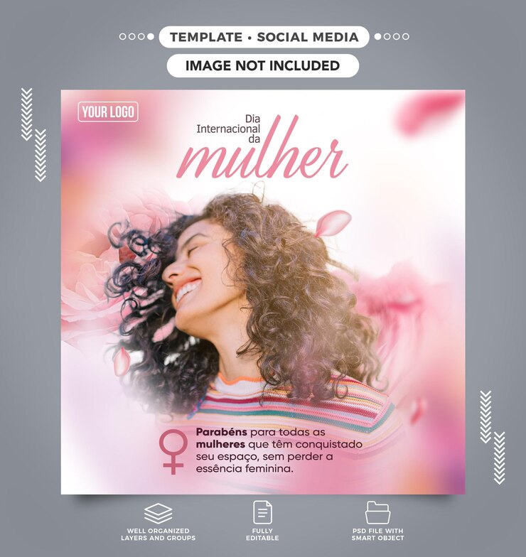PSD plantilla feed de redes sociales día internacional de la mujer