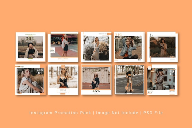 Plantilla gráfica de publicación de Instagram de moda