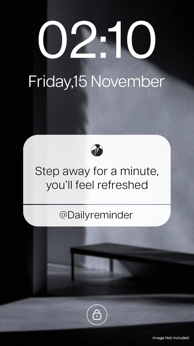 PSD plantilla de la historia de instagram para la notificación de recordatorio