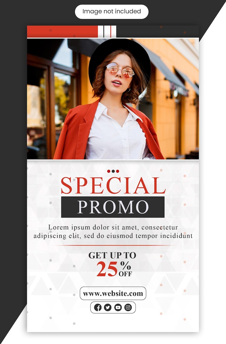 PSD plantilla de historia de publicidad de instagram de redes sociales de moda moderna