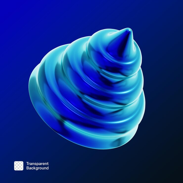 PSD plantilla de icono 3d de forma geométrica del año 2000 png