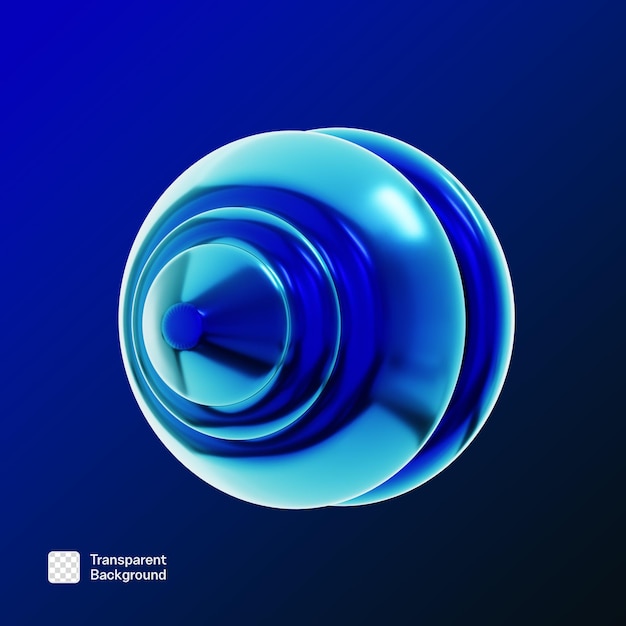 plantilla de icono 3D de forma geométrica del año 2000 PNG
