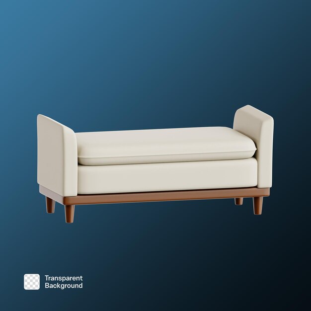 plantilla de icono de silla PNG en 3D